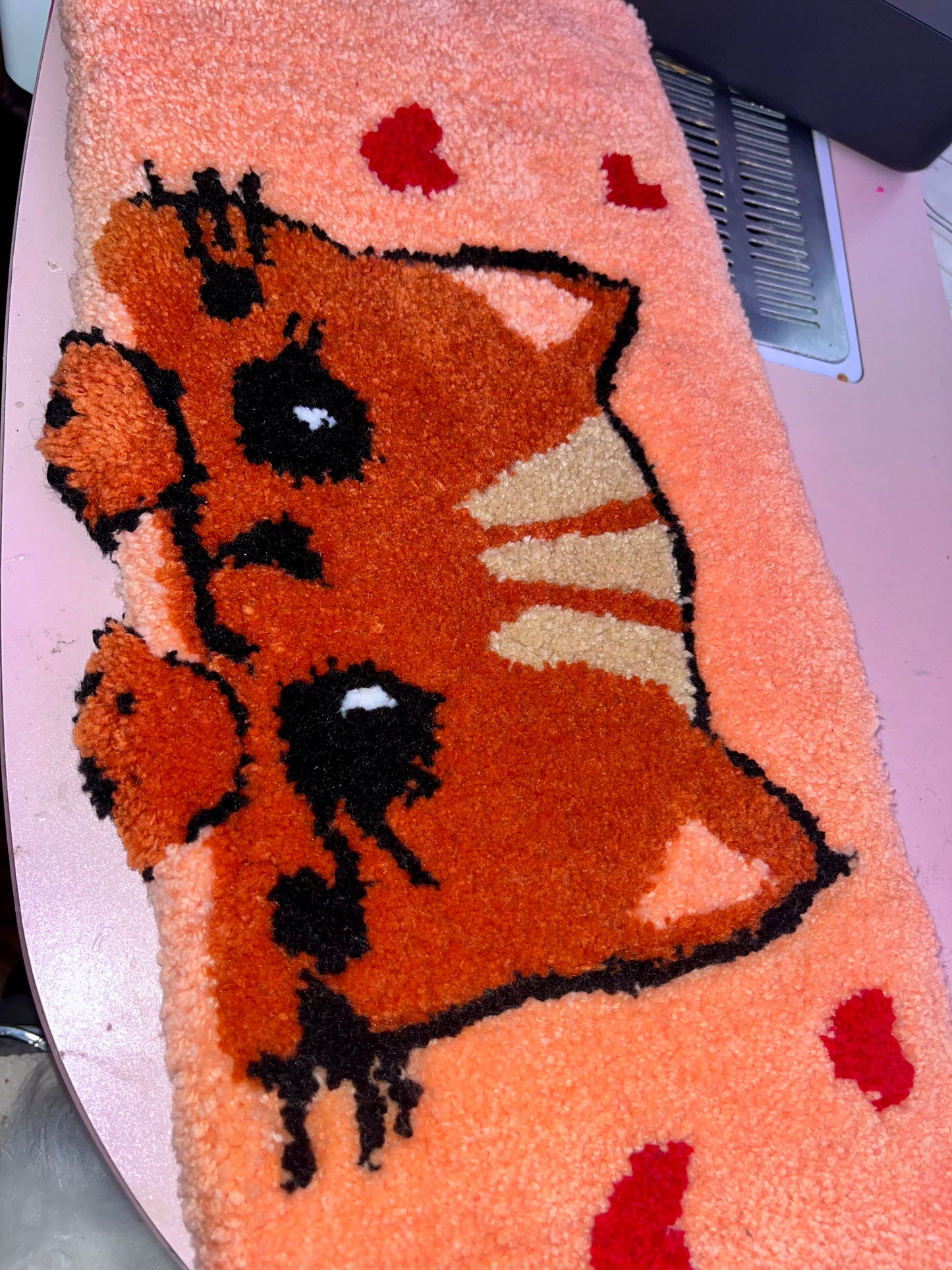 Kitten keyboard rug